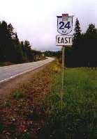 Highway 24 Richtung Osten
