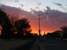 Sonnenuntergang in Winslow an der Route 66