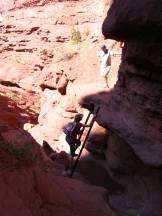 Wanderung an den Fisher Towers beo Moab, Utah